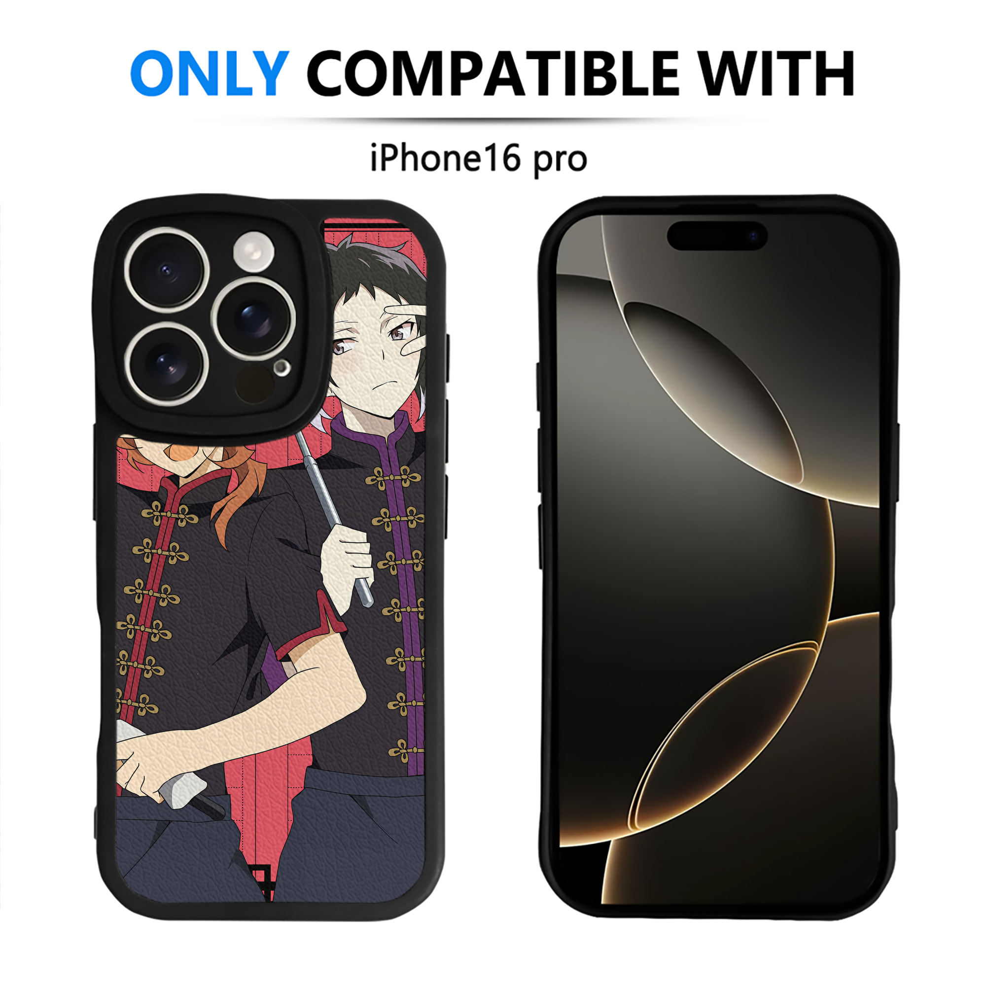（画像用） 文豪ストレイドッグス Bungo Stray Dogs 【iPhone 16シリーズ対応】シリコンスマホケース（レザー調） 材質：シリコン